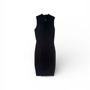 Say What? Classic Black Knit Midi Dress